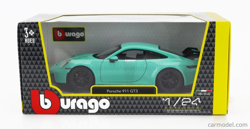 Bburago Porsche 911 GT3 1:24 mätovozelená