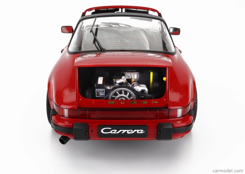 Schuco Porsche 911 3.2 Carrera Targa Cabriolet 1989 1:12 Red