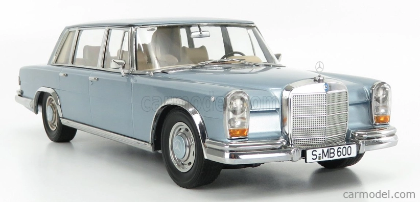 Kk-scale Mercedes benz S-class 600 Pullman (w100) 1963 1:18 Světle Modrá Met