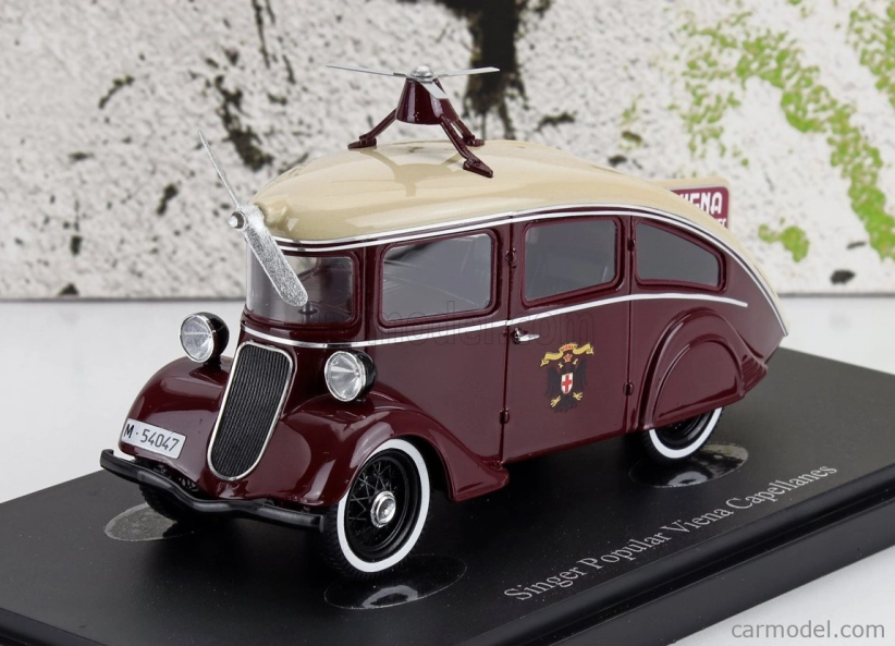 Autocult Singer Popular Viena Capellanes Great Britain - Spain 1935 1:43 Červená Ivory