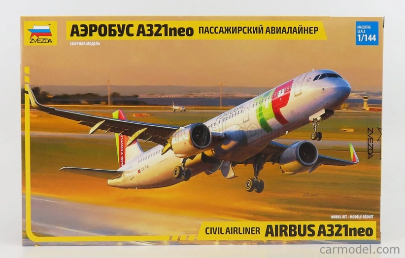 Zvezda Airbus Airbus A321neo Civilné lietadlo 2002 1:144 /
