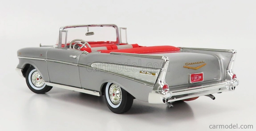 Autoworld Chevrolet Bel Air Cabriolet Open 1957 1:18 Silver
