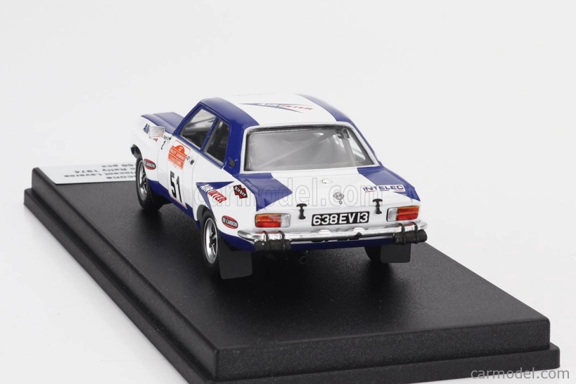 Trofeu Opel Ascona (nočná verzia) N 51 Rally Sanremo 1974 Alain Errani - Vincent Laverne 1:43 Biela Modrá