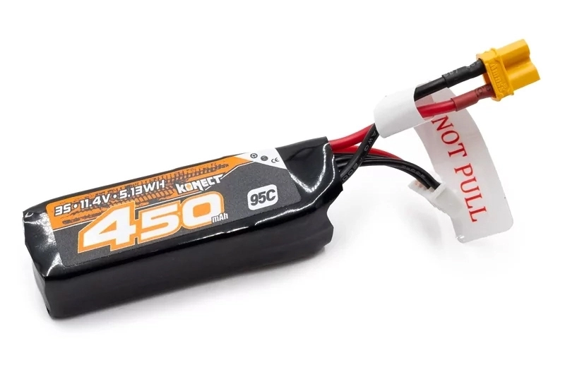Lipo akumulátor Konect 450mah 11.1V 95C 3S1P XT30 - crawler