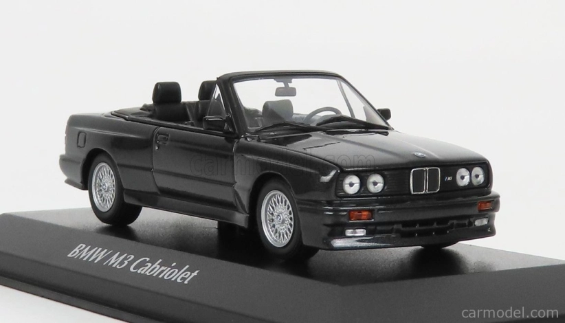Minichamps BMW radu 3 M3 Cabriolet (e30) 1988 1:43 Black Met