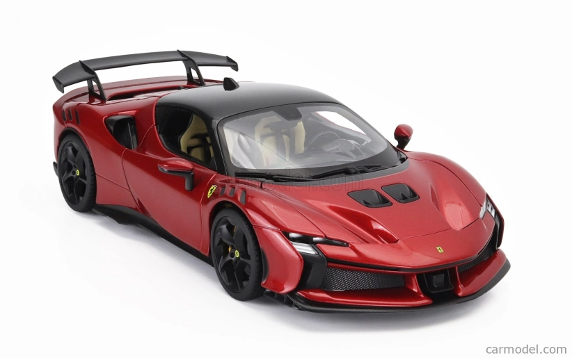 Bburago Ferrari Sf90xx Stradale 2024 1:18 Rosso Magma - Červená S Černou