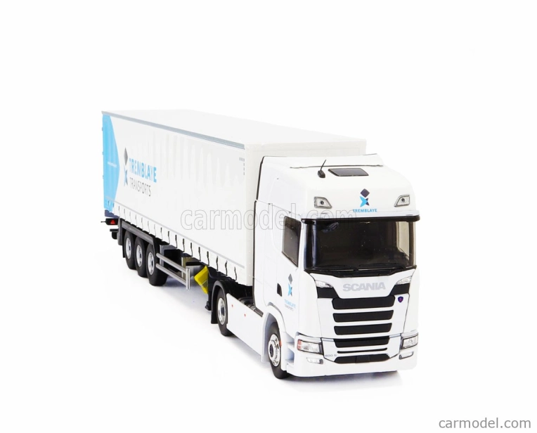 Eligor Scania S500 Truck Telonato Tremblaye Transports 2020 1:43 Biela