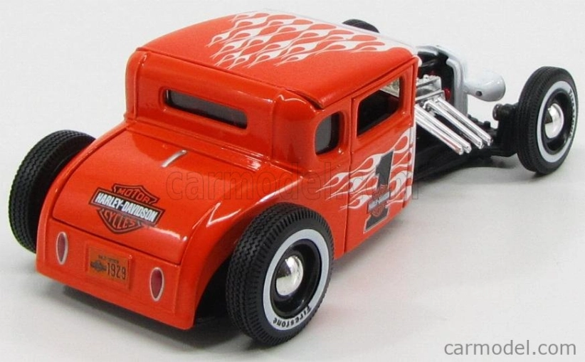 Maisto Ford USA Model A Custom Harley-Davidson N 1 1929 1:24 oranžovo-biela