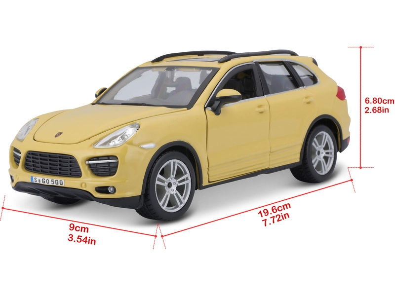 Bburago Plus Porsche Cayenne Turbo 1:24 žlutá