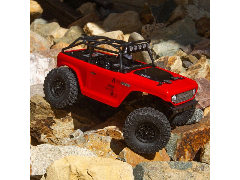 Axial SCX24 Deadbolt 1:24 4WD RTR červená