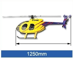 ALIGN - maketa trupu Hughes 500E - T-REX 600