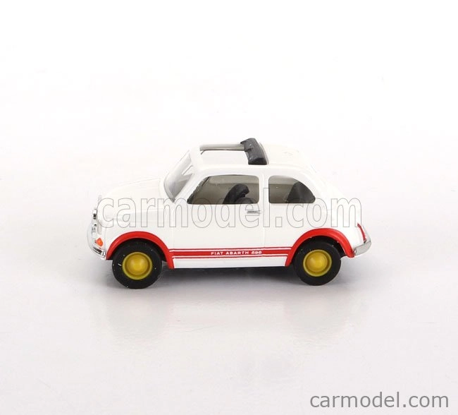 Busch Fiat 500 Abarth 595 Open Roof 1965 1:87 Bílá Červená