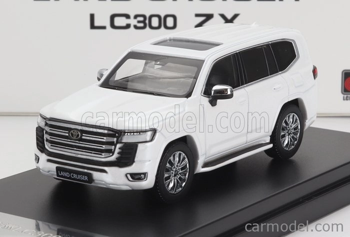 LCD model Toyota Land Cruiser Lc300-zx 2022 1:64 Biela