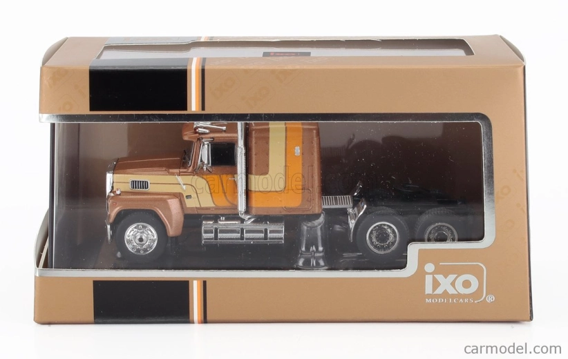 Ixo-models Ford usa Ltl 900 Tractor Truck 3-axis 1978 1:64 Brown Met