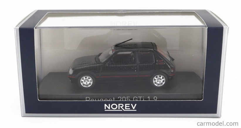 Norev Peugeot 205 1.9 Gti 1992 - With Pts Decals 1:43 Black
