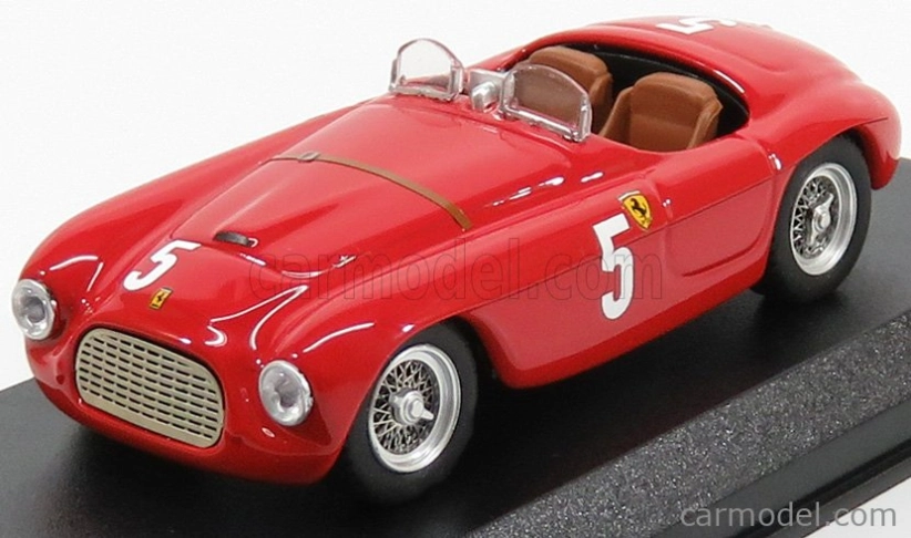 Art-model Ferrari 166mm Barchetta Ch.0010 N 5 Automobile Club France Comminges 1949 L.chinetti 1:43 Červená