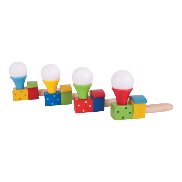 Bigjigs Toys Fúkacia lokomotíva s balónikom 1 kus