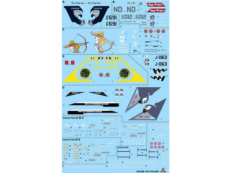 Italeri Lockheed F-16A Fighting Falcon (1:48)