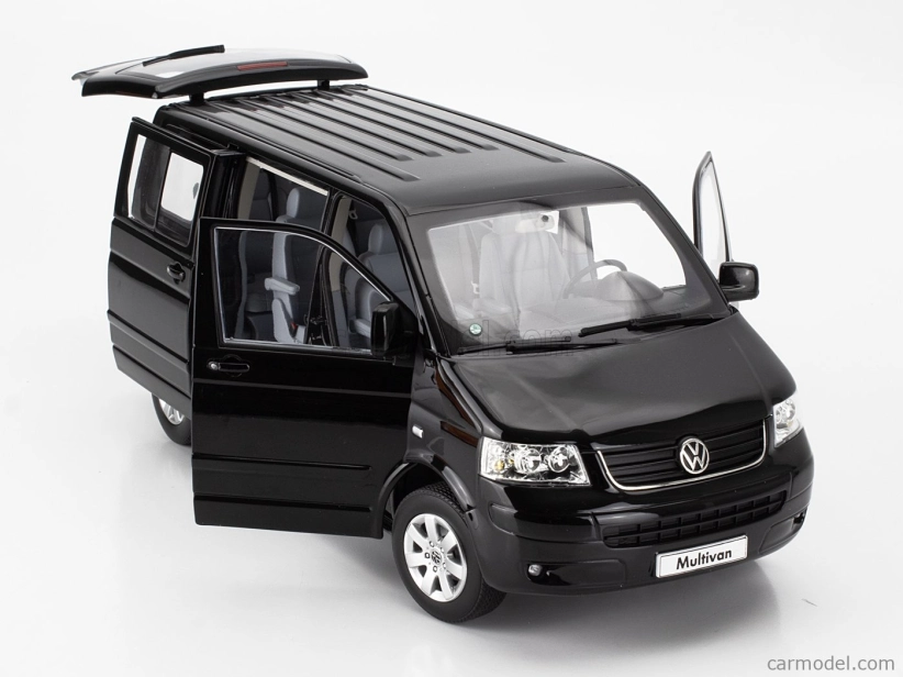 Norev Volkswagen T5 Multivan Minibus 2003 1:18 čierny