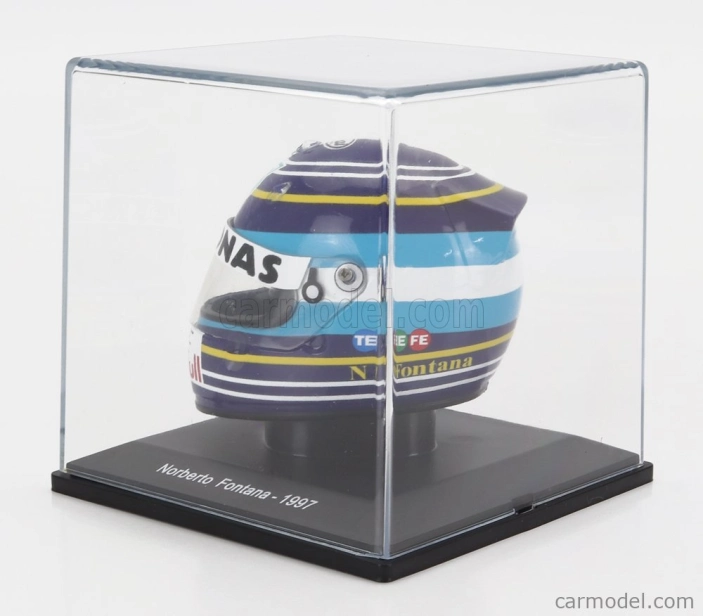 Edicola Prilba F1 Casco - C16 Ferrari N 17 Sezóna 1997 Norberto Fontana 1:5 Modrá Biela Čierna