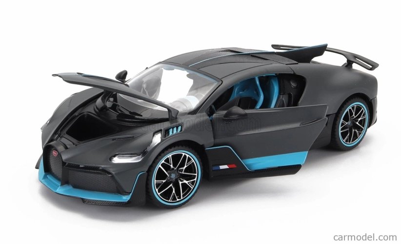 Rastar Bugatti Divo 2018 1:24 sivá svetlomodrá