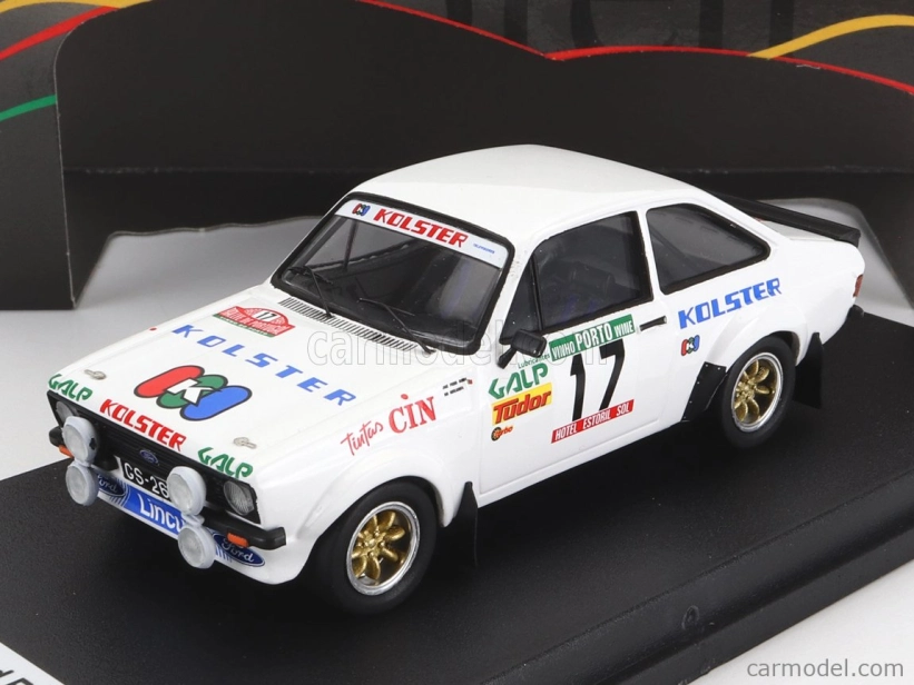 Trofeu Ford england Escort Mkii (nočná verzia) N 17 Rally Portugal 1983 J.p.borges - R.bevilacqua 1:43 Biela