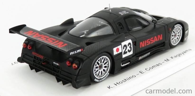 Spark-model Nissan R390 Gt1 3.5l Turbo N 23 Predkvalifikácia 24h Le Mans 1997 K.hoshino - E.comas - M.kageyama 1:43 Black