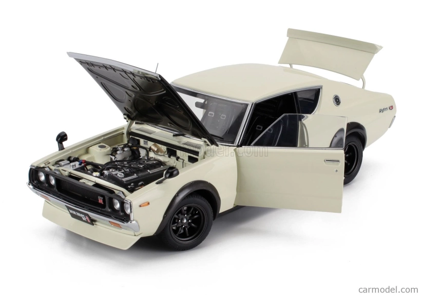 Autoart Nissan Skyline 2000 Gt-r (kpgc110) Vyladená verzia Coupe 1973 1:18 Biela čierna