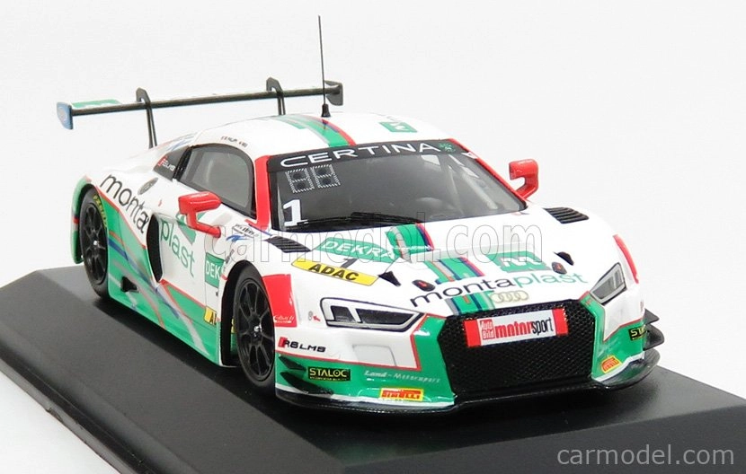 Minichamps Audi R8 Lms Ultra Team Montaplast Motorsport N 1 Adac Gt Masters 2017 De Phillippi - Mies 1:43 Bielozelená