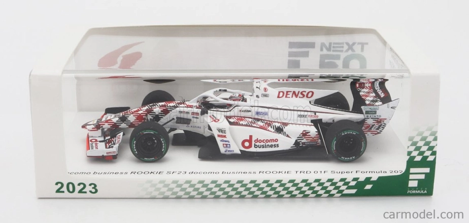 Spark-model Dallara Sf23 Toyota Trd01f Team Denso Rookie Racing N 14 Super Formula Season 2023 Kazuya Oshima 1:43 Bílá Červená Černá
