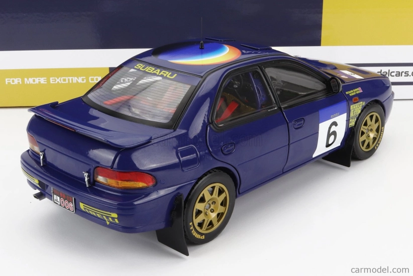 Sun-star Subaru Impreza 555 N 6 2nd Rally Hong Kong Beijijng 1994 R.burns - R.reid 1:18 Blue