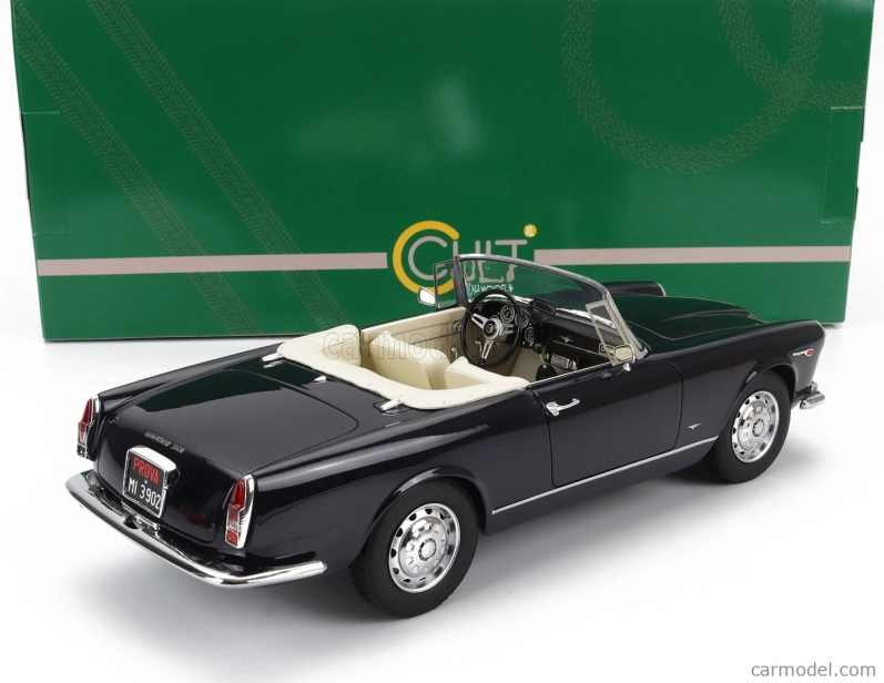 Modely v mierke Alfa romeo 2600 Spider Touring Cabriolet Open 1961 1:18 Black