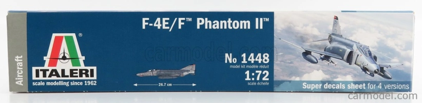 Italeri Mcdonnel douglas F-4 E/f Phantom Ii Airplane Military 1960 1:72 /