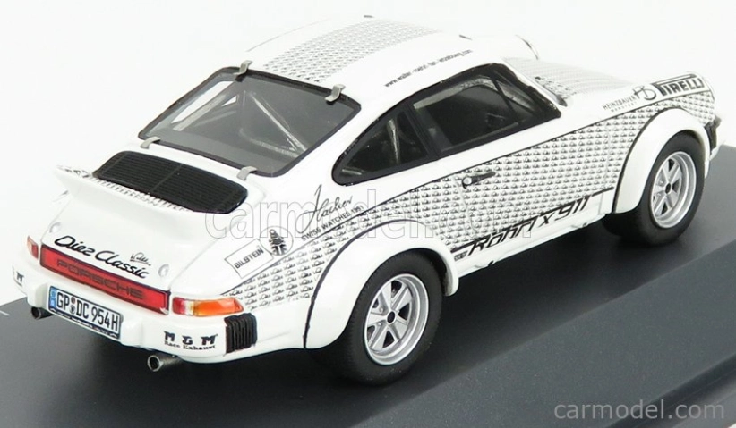 Schuco Porsche 911 Coupe Walter Rohrl 1969 1:43 Bílá Černá