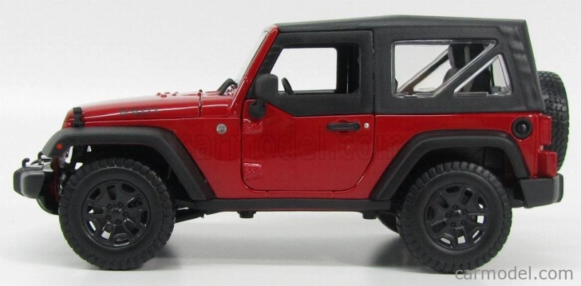 Maisto Jeep Wrangler Willys Soft-top 2014 1:18 červeno-čierna