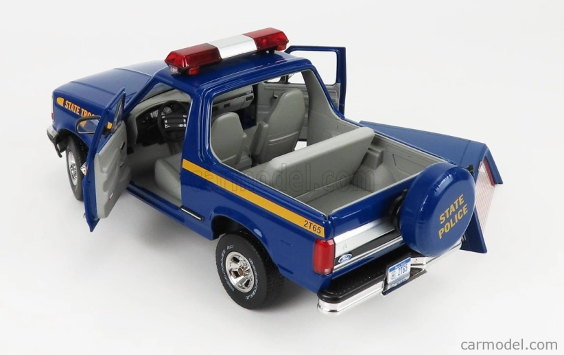 Greenlight Ford usa Bronco Xlt New York State Police Department 1996 1:18 Blue
