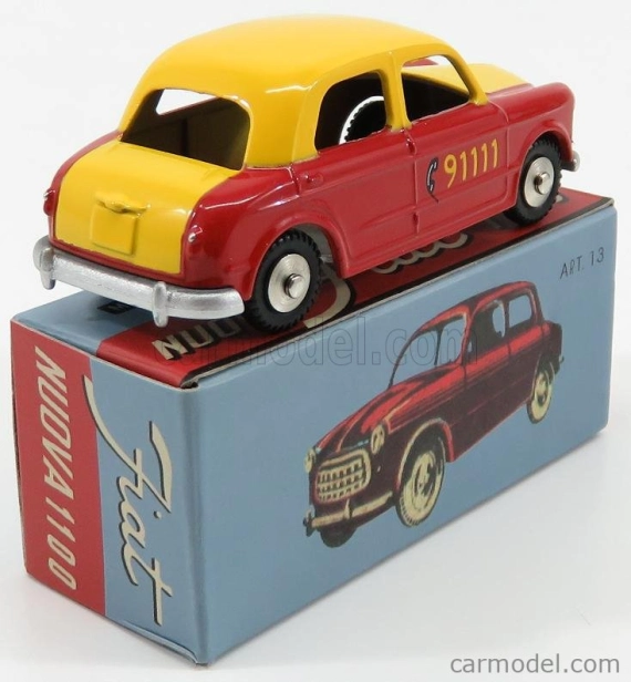 Edicola Fiat Nuova 1100 Taxi Berna Faro Centrale 1956 1:48 Červená Žlutá