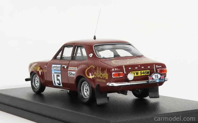 Trofeu Ford england Escort Mki (nočná verzia) N 15 Rally Rac Lombard 1974 M.allen - P.white 1:43 Brown