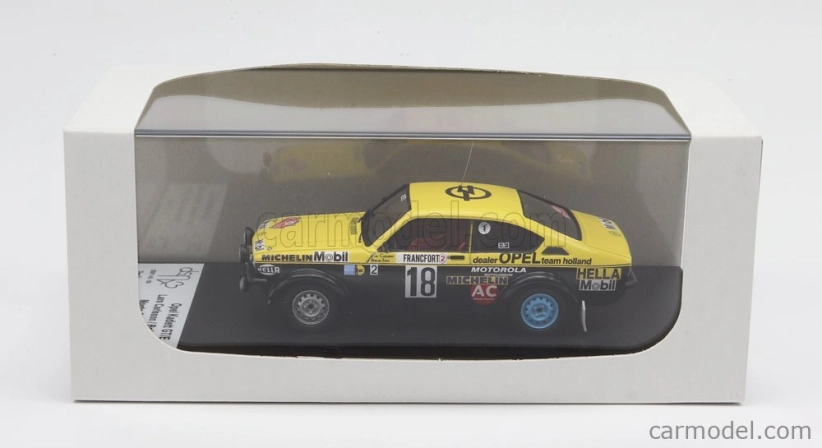 Trofeu Opel Kadett Gt/e (night Version) N 18 Rally Montecarlo 1978 L.carlsson - B.de Jong 1:43 Žlutá Černá