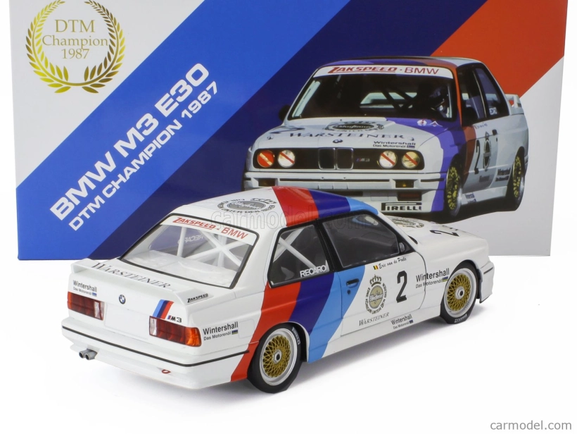 Werk83 BMW 3-series M3 (e30) Team Zakspeed Bmw N 2 Champion Dtm Season 1987 Eric Van De Poele 1:18 Bílá Modrá Červená