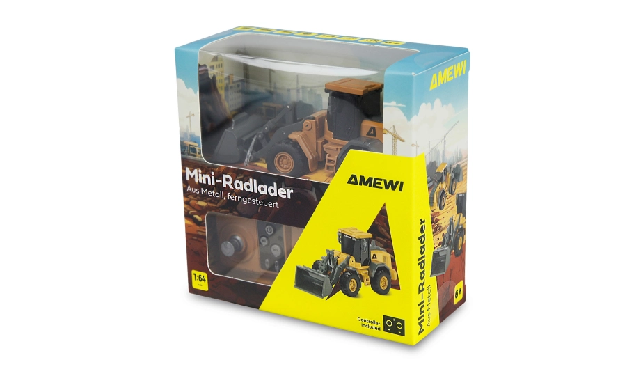 Kovový kolový nakladač, 8kanálový, 1:64 RTR 4WD