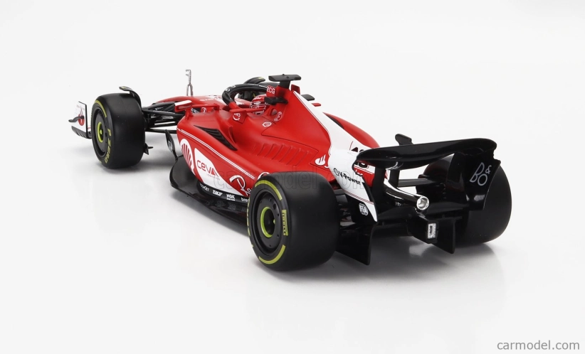 Bburago Ferrari F1  Sf-23 Team Scuderia Ferrari N 16 2nd Las Vegas Usa Gp 2023 Charles Leclerc 1:18 Červená Bílá Černá
