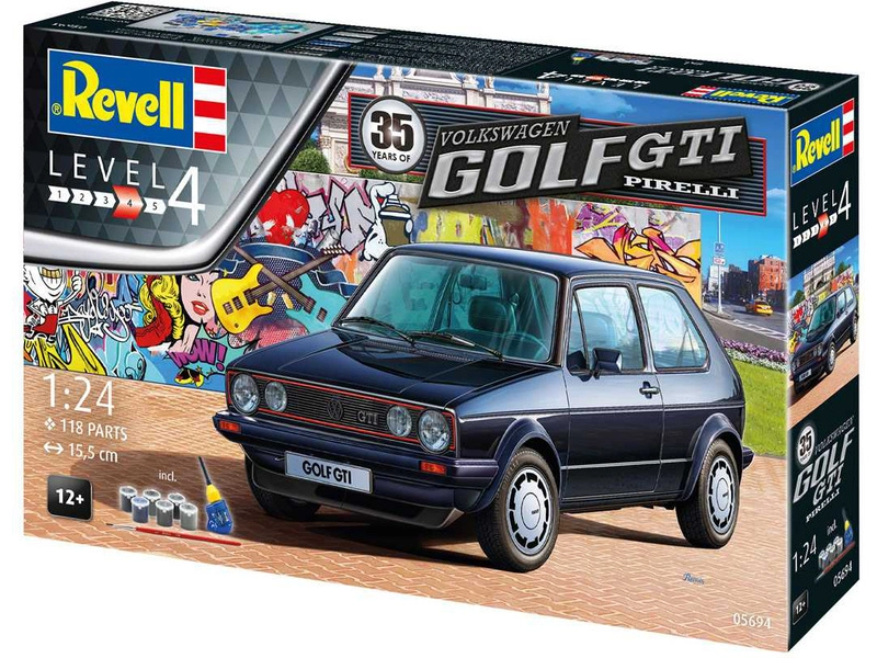 Revell darčeková sada VW Golf 1 GTi Pirelli (35. výročie) (1:24)