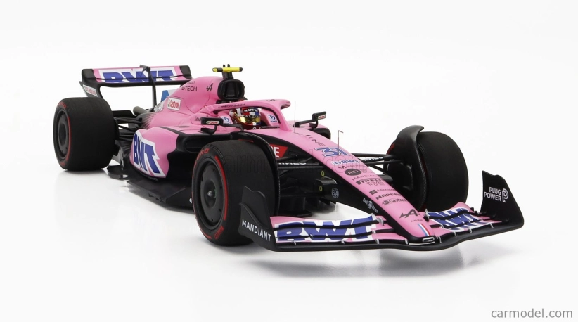 Minichamps Renault F1 A522 Team Alpine Bwt N 31 7th Bahrain Gp 2022 Esteban Ocon 1:18 Modrá Ružová