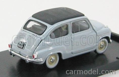 Brumm Fiat 600 1956 Tetto Chiuso - Uzavretá strecha 1:43 Grigio Perla