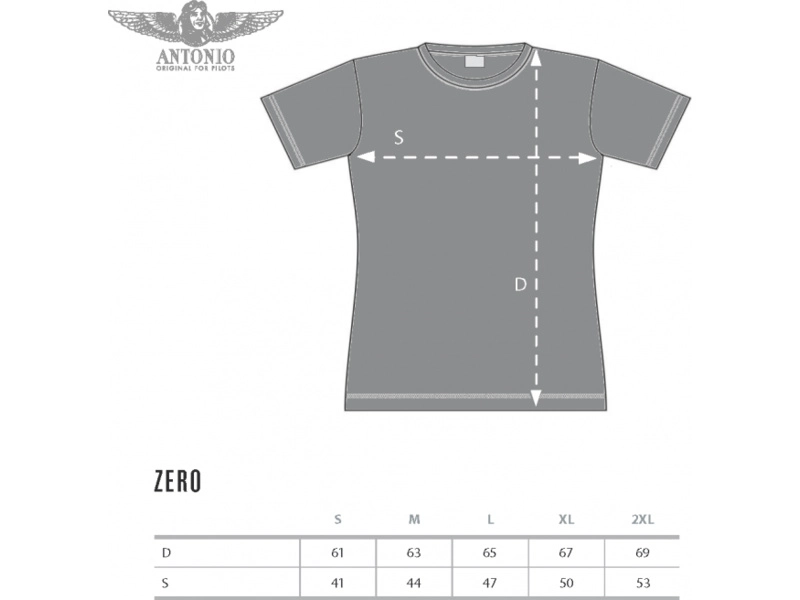 Antonio dámske tričko Mitsubishi A6M Zero M