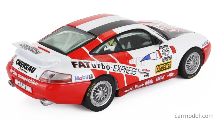 Edicola Porsche 911 996 Gt3 Team Chereau N 16 Pirelli Supercup 1999 Jean Pierre Jarier 1:43 Biela červená
