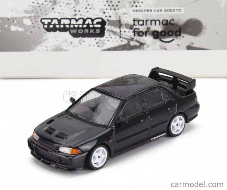 Tarmac Mitsubishi Lancer Evo Iii Gsr 1997 1:64 Black