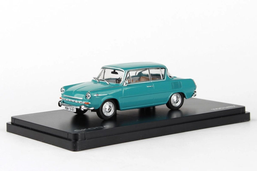Abrex Škoda 1100MBX (1969) 1:43 – tyrkysová svetlá