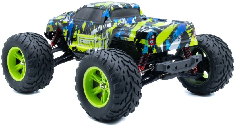 RC auto RMT Dominator Monster, zelená + náhradní baterie